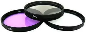Crystal Optics 28mm Multi-Coated Photo/Video 3-Piece Lens Filter Kit