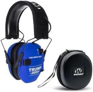 Walker's Razor Slim Shooting Earmuffs-(Trump 2024) with Hearing Protective Case