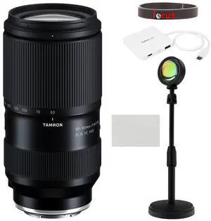 Tamron A074S 28-300mm F4-7.1 Di III VC VXD Zoom Lens (Black) Bundle with Z-Series NP-FZ100 7.2V 2,280mAh Rechargeable Battery and 28GB SD Class 10 UHS-I U1 V10 Full HD Memory Card (3 Items)