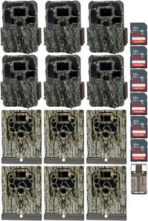 Browning Dark Ops Pro X Trail Camera w/Memory Card, Security Box Bundle (6-Pack)
