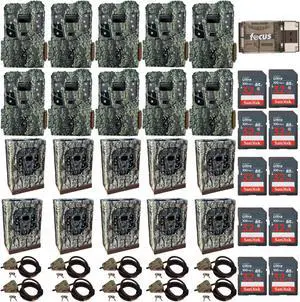 Browning 10PK Pro Scout Max HD Cell TrailCamera, Sec/Box, LockCable 32GB MC, CR