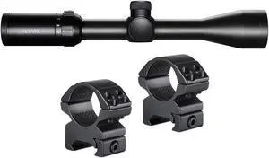 Hawke Vantage Riflescope and 2-Piece Medium Riflescope Rings Bundle