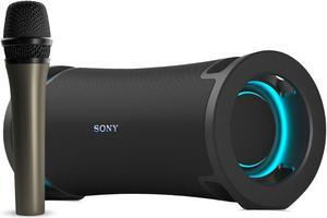 Sony ULT FIELD 7 Wireless Portable Black Speaker with Cardioid Microphone Bundle