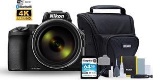 Nikon COOLPIX P950 Digital Camera (Black) with 64GB SD Card and Camera Case and Accessory Bundle