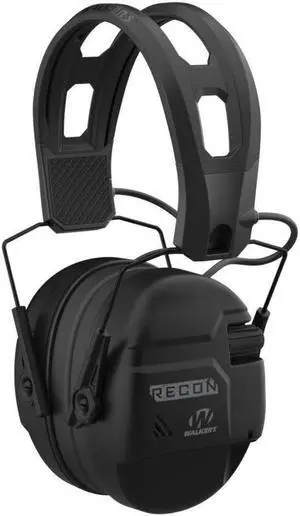 Walkers RECON Digital Electronic Black Muff with SAC Technology and NRR 26