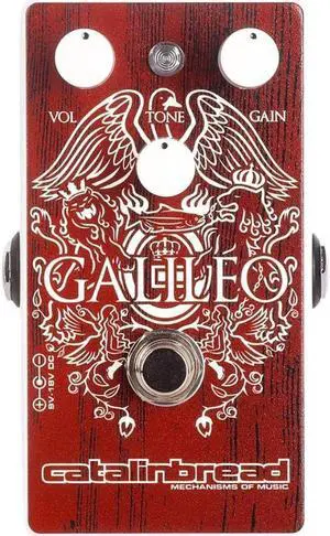 Catalinbread Galileo Treble Boost Foundation Overdrive Guitar Pedal Ltd Ed Red