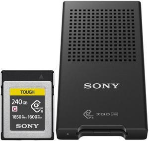 Sony 480GB CFexpress Type B TOUGH Memory Card Bundle with MRW-G1 CFexpress Type B/XQD Memory Card Reader