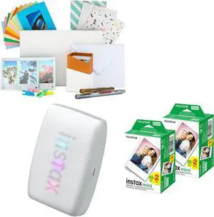 Fujifilm INSTAX MINI LINK 3 C WHITE 40 EXP BUNDLE