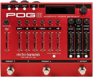 Electro-Harmonix POG3 Red Polyphonic Octave Generator Pedal with Digital Circuit