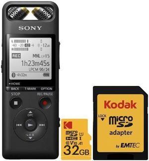 Sony PCM A10 High Resolution Black Audio Recorder with 16GB Memory Bundle