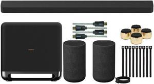Sony HT A9000 BRAVIA Black Theater Bar 9 with Dolby Atmos Bundle
