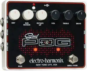 Electro-Harmonix Soul POG Overdrive and Octave Multi Effects Guitar Pedal
