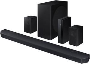 Samsung Q Series HW Q910D True Dolby Atmos Black Soundbar and Rear Speakers
