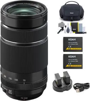Fujifilm XF70-300mmF4-5.6 R LM OIS WR Lens with Battery (2pack) and Accessories