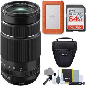 Fujifilm XF 70-300mm f/4-5.6 R OIS WR Lens w/ 1TB Hard Drive & Accessory Bundle