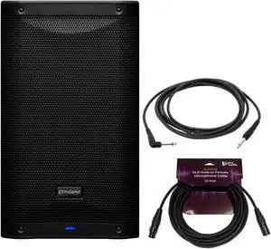 Presonus AIR10 2-Way 10-Inch 1200W Active Loudspeaker with Microphone Cable and Guitar Cable