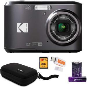 Kodak PIXPRO FZ45 Friendly Zoom Digital Black Camera with Memory Card Bundle