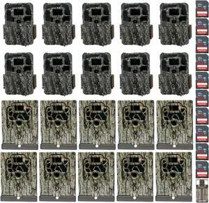 Browning Dark Ops Pro X Trail Camera w/SD Cards, Security Box Bundle (10-Pack)