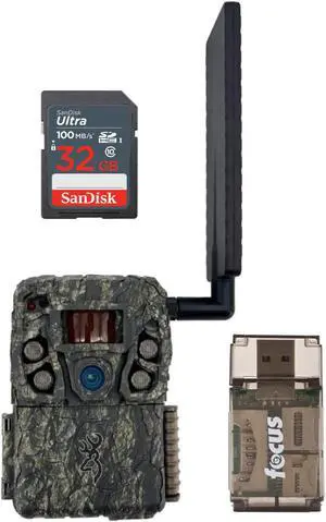 Browning Trail Camera-Defender Wireless Vision Pro HD w/ 32 GB Memory Cards and Card Reader