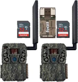 Browning Trail Camera-Defender Wireless Vision Pro HD w/ 32 GB Memory Cards and Card Reader 2 Pack