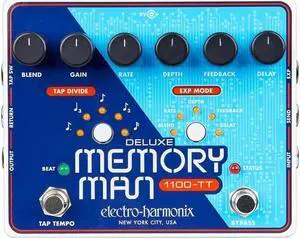 Electro-Harmonix Deluxe Memory Man 1100-TT Analog Delay with Tap Tempo Guitar Pedal