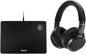 Philips H9505BK Over Ear Wireless Headphones Bundle
