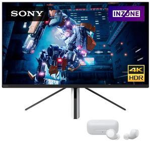 Sony 27 INZONE M9 4K HDR 144Hz Gaming Monitor (SDM-U27M90) with Sony WFG700N/W INZONE Buds Truly Wireless Noise Canceling Gaming Earbuds (White) bundle