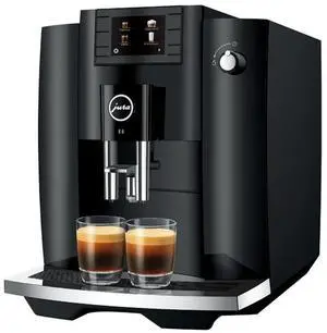 Jura 15622 E6 2.8 Inch Color Display Automatic Piano Black Espresso Machine