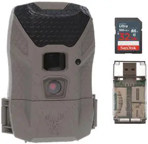 Wildgame Innovations Wraith 2.0 Trail Camera Bundle with 32GB Ultra SDHC UHS-I Memory Card and 4-in-1 USB Card Reader (3 Items)