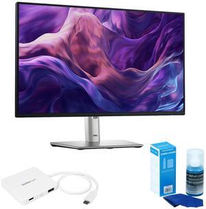 Dell P2425H 24-inch Class Full HD LED Monitor | 16:9 | Black and Silver Bundle