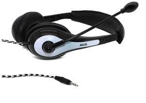 AVID Education AE-36 Headset with Noise Cancelling Microphone and 3.5mm Plug (White, 50-Pack) Bundle (50 Items)