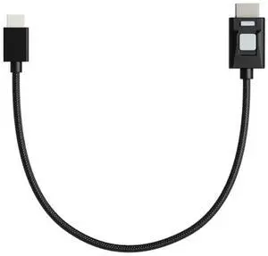 Atomos 4K60 HDR Locking Full HDMI to Mini-HDMI 11.8-Inch Cable for High-Speed Video Transfer (Black)