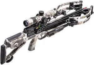 TenPoint Stealth S1 Trigger 450 FPS Crossbow Package ACUslide Evo-X Elite Camo Scope with Advanced Roller-Sear System (Veil Alpine)