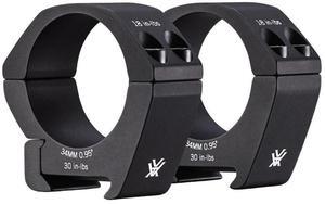 Vortex Pro 34mm Type 2 Low-Glare Matte Black Anodized Riflescope Rings with Laser Engraved Torque (0.95-Inch)