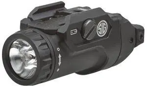 SIG SAUER Foxtrot2R 700 Lumens White Compact Durable Rechargeable Tactical Handgun-Mounted Light with FlexCore Technology (Black)