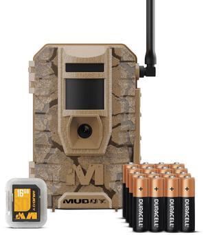 Muddy Mitigator 2.0 Cellular Camera Combo with 24MP Photo, 720p Video, Customizable Time-Out Delay, and Versatile Mounting (Brown)