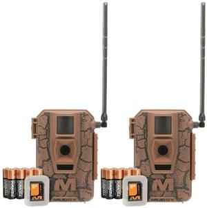 Muddy Mitigator 2.0 24MP Dual Carrier Cellular Wireless Trail Camera with 80-Feet Detection and Flash Range (Brown, 2-Pack)