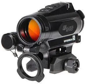 SIG SAUER ROMEO4XT-PRO MIL-SPEC 1 x 20MM Durable Targeting IPX8 Rated Waterproof Fogproof Closed Red Dot Sight with 50000 Hours Runtime (Black)