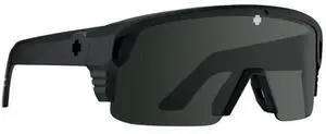 SPY Optic Monolith 5050 Extra-Large Size Sunglasses for Men (Black Matte and Happy Gray Green Polar with Black Spectra Mirror)