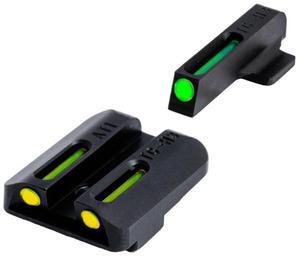 TruGlo TFO 1911 270 and 450 Set Handgun Sight with Tritium and Fiber-Optic Technology (Green Front and Yellow Rear)