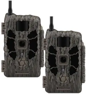 Stealth Cam Deceptor Max 2.0 Dual Core Cellular Camera with 40MP Photo Resolution, 1440P Video Recording, and Built-In GPS (Brown, 2-Pack)