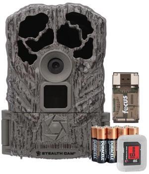 Stealth Cam Browtine 18MP Digital Trail Camera Bundle with 16GB SD Card and Focus Card Reader