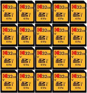 Kodak 32GB Class 10 UHS-I U1 SDHC Memory Card (20-Pack) Bundle (20 Items)