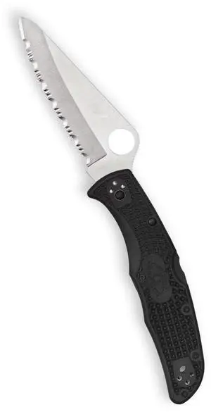Spyderco Pacific Salt 2, 8.72-Inch Lightweight Folding Knife with Fiberglass Reinforced Black Nylon Handle, Rust-Resistant H-1 Steel Blade and Back Lock