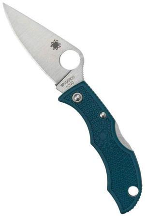 Spyderco Ladybug 3 Lightweight PlainEdge Folding Knife with 1.97-Inch K390 Stainless Steel Blade and FRN Handle (Blue)