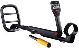 Minelab GO-FIND 44 Lightweight and Compact Metal Detector with 10-Inch Waterproof Coil (Black) Bundle with Minelab PRO-FIND 20 High Visibility Pinpointer with DIF Technology (2 Items)