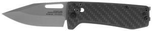 SOG Ultra XR 2.8-Inch Titanium Nitride Coated CRYO CPM S35VN Blade Carbon Fiber Handle Lightweight Folding Knife with XR Lock and Pocket Clip