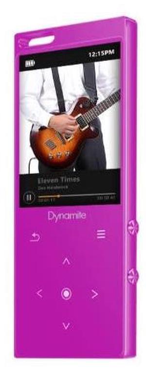 SAMVIX Dynamite Kosher MP3 Player 8GB with Bluetooth, Touch, and Voice Recording (Pink)
