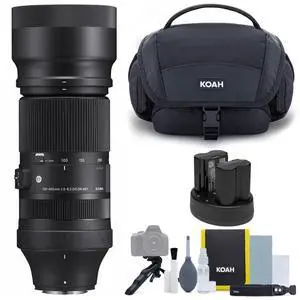 Sigma 100-400mm F5-6.3 DG DN OS Contemporary Telephoto Zoom Lens for Fujifilm X Mount Cameras - Precision Photography and Smooth Focusing Bundle with Camera Bag and Accessories (3 Items)
