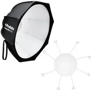 Profoto Beauty Dish for Portraits and Fashion with Speedring and Circular Front Edge (White) Bundle with Profoto Deflector Plate for Profoto Beauty Dish (2 Items)